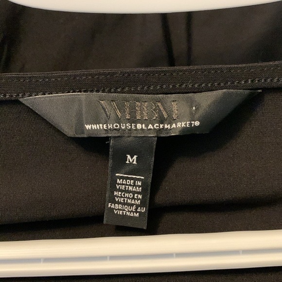 White House Black Market Dress Black Mini V
Neckline Elastic Waist Size Medium - Picture 3 of 9